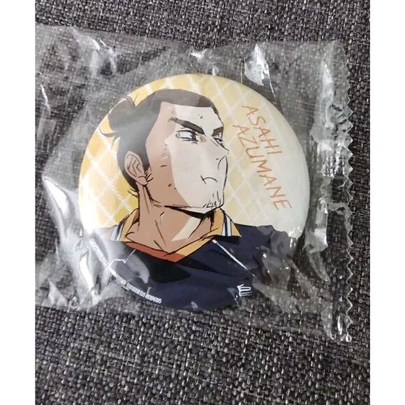 Haikyuu! Asahi Azumane Can Badge Pin - Picture 1 of 2